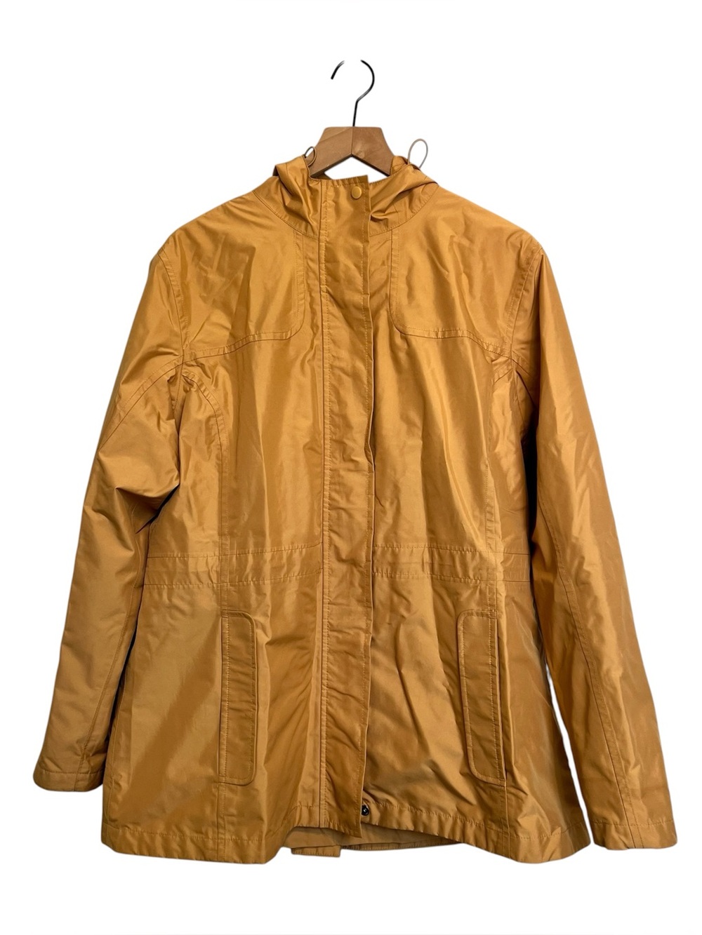 L.L bean H2Off rain jacket women’s XL regular goldish/mustard color